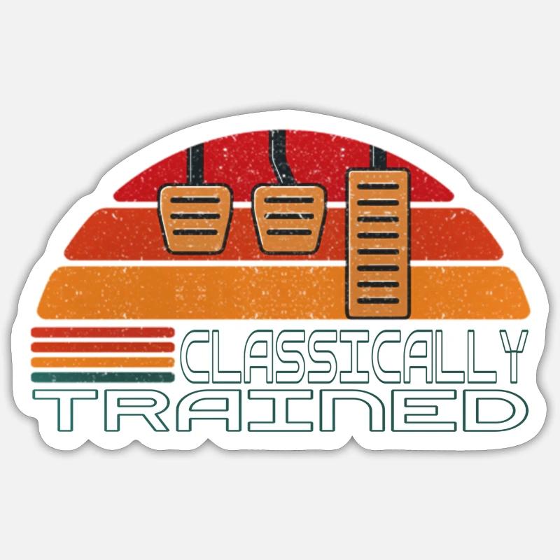 Manual gear shift Stick shift Sticker size S (10 x 10 cm)