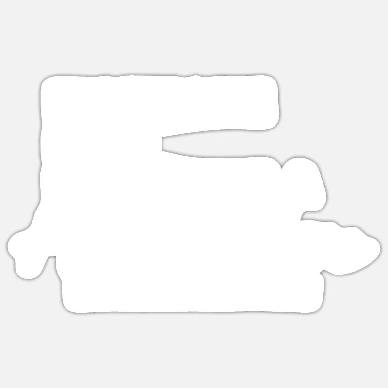 High Five - Sticker Größe S (10 x 10 cm) - Mattweiß