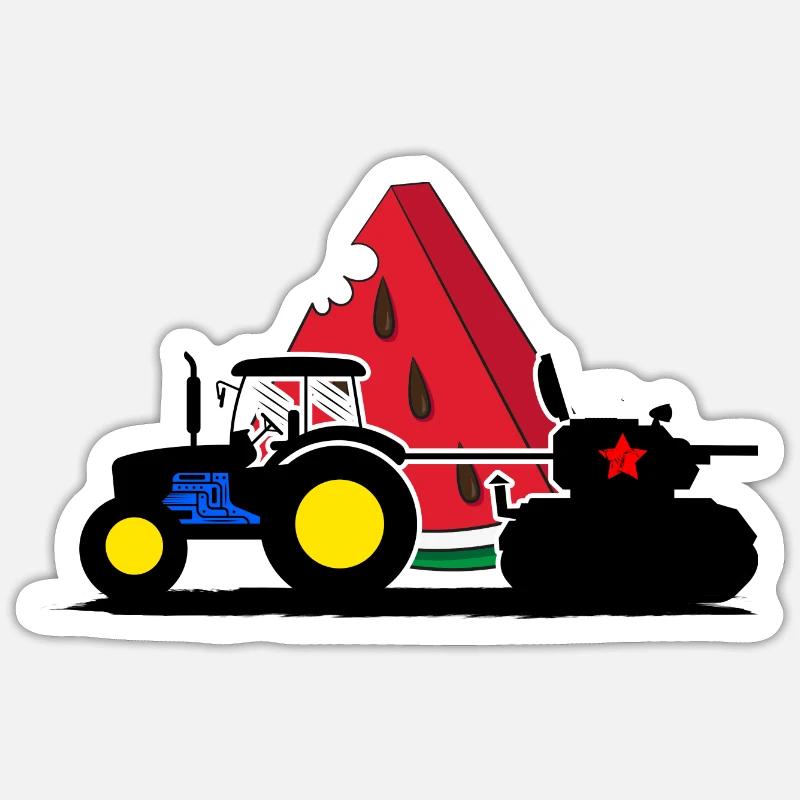 Kherson UKRAINE Pastèque Kiev ukrain Sticker taille S (10 x 10 cm)