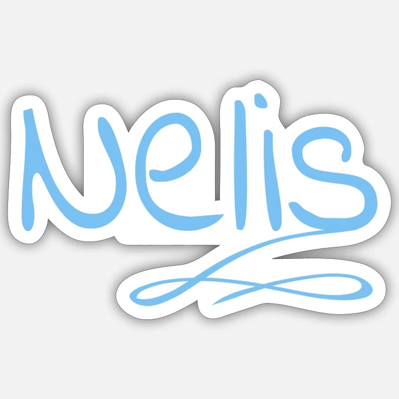 Nelis - Sticker size S (10 x 10 cm) - white matte
