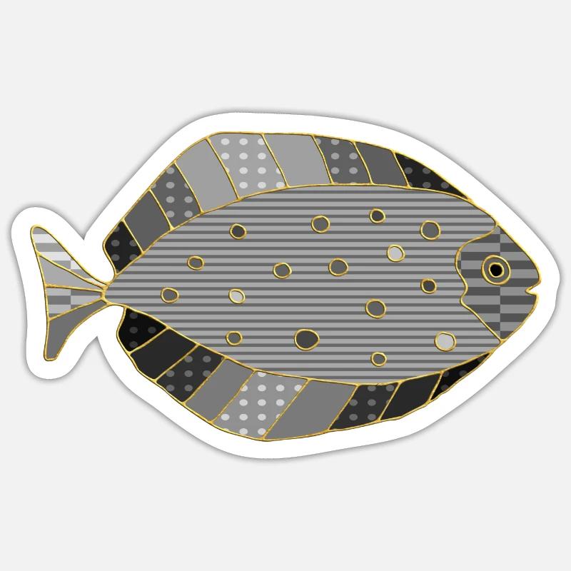 Fisch Sticker Größe S (10 x 10 cm)