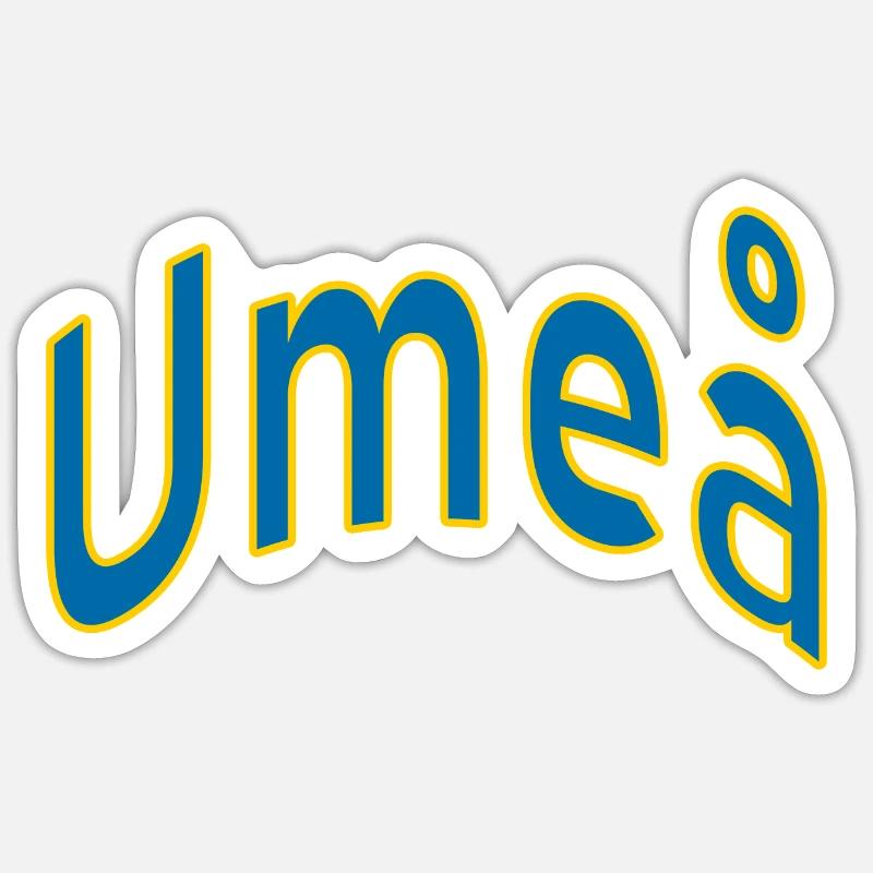 Umeå - Sticker taille S (10 x 10 cm) - blanc mat