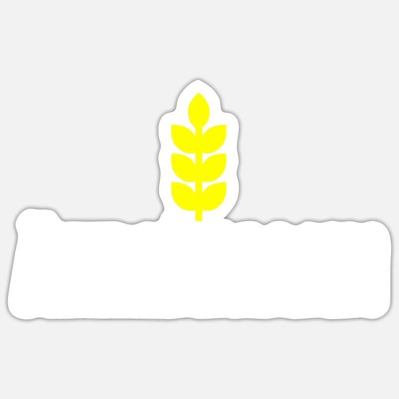 Ährenmann mit Halm hell Sticker Größe S (10 x 10 cm)