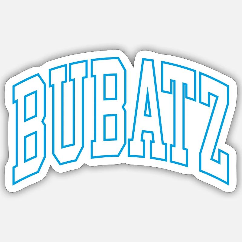 Bubatz - Sticker size S (10 x 10 cm) - white matte
