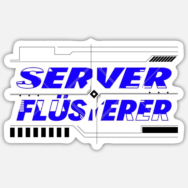 Server Flüsterer Sticker Größe S (10 x 10 cm)