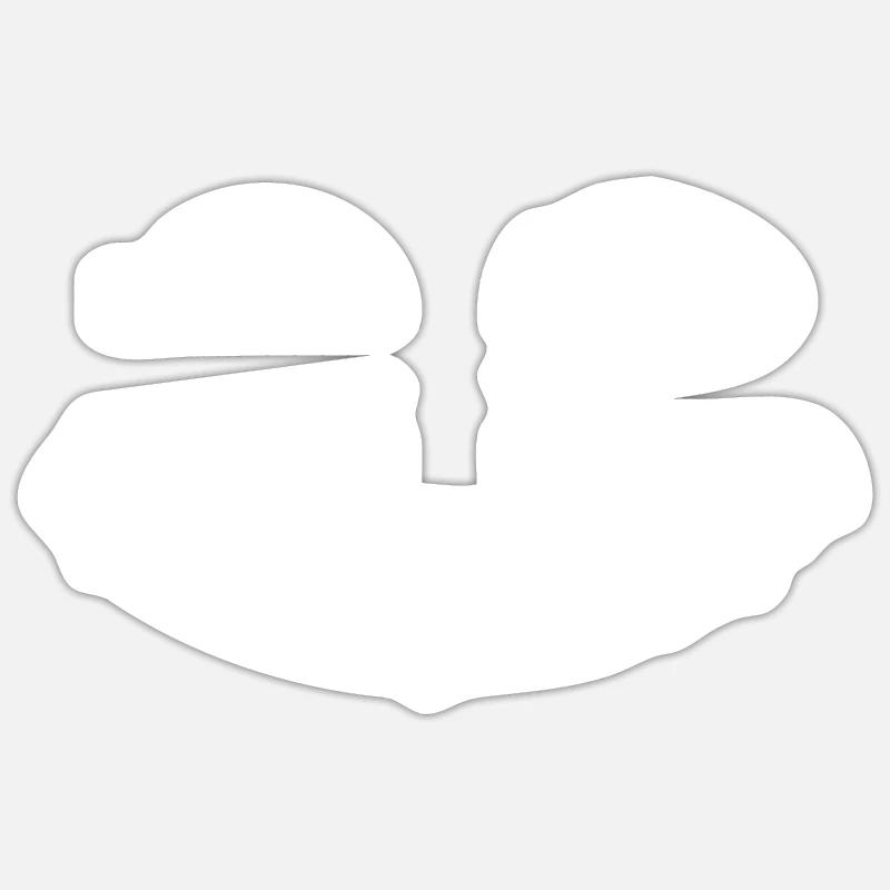 Smile every day - Sticker size S (10 x 10 cm) - white matte