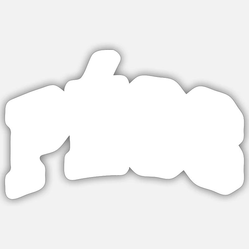 Pécs - Sticker Größe S (10 x 10 cm) - Mattweiß