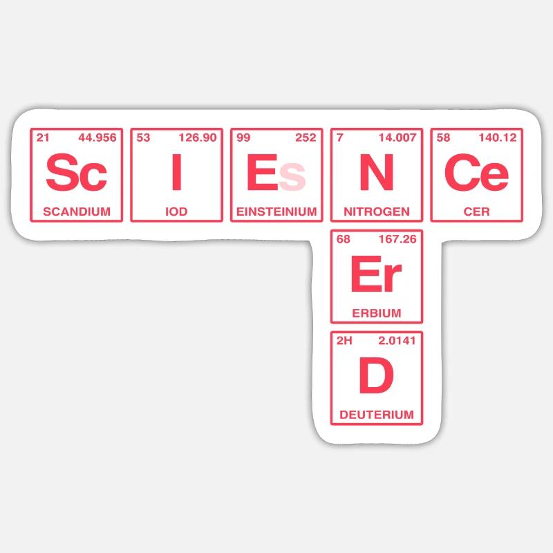 Drôle de dicton pour les chercheurs et les nerds - Sticker taille S (10 x 10 cm) - blanc mat