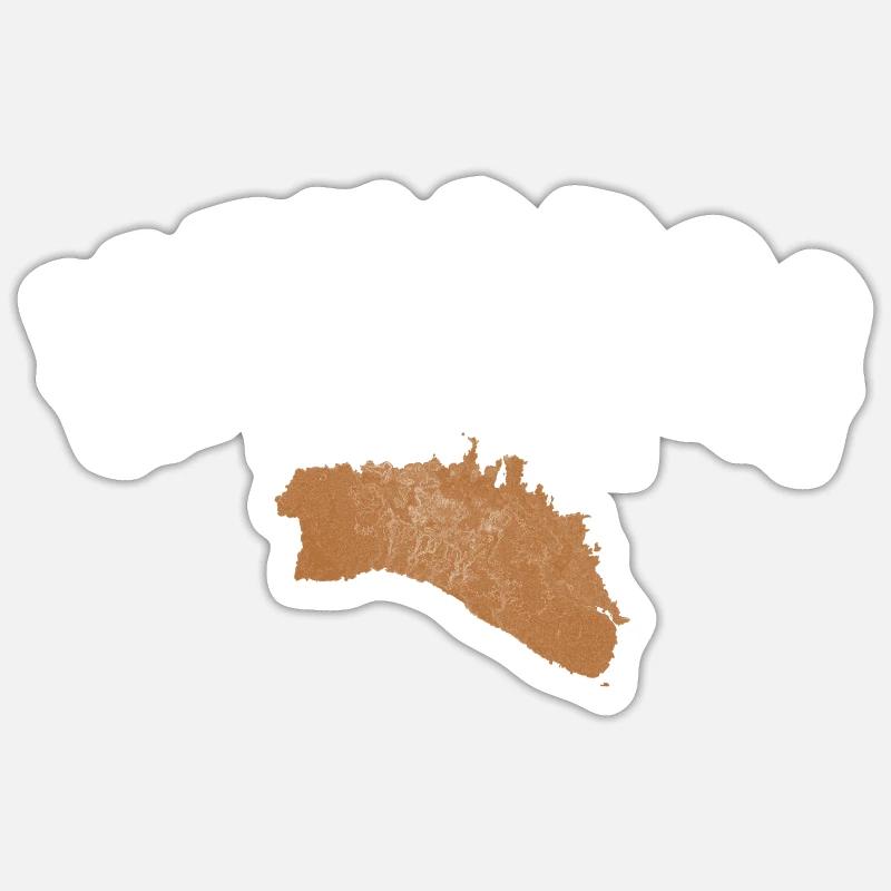 Menorca - Sticker taille S (10 x 10 cm) - blanc mat