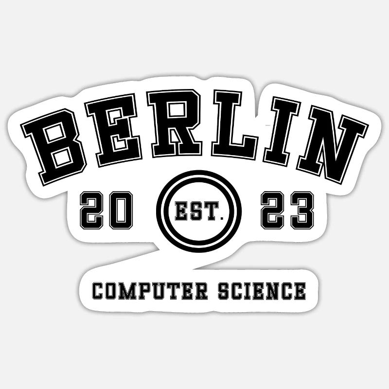 Studium in Berlin: Informatik, 2023 Sticker Größe S (10 x 10 cm)