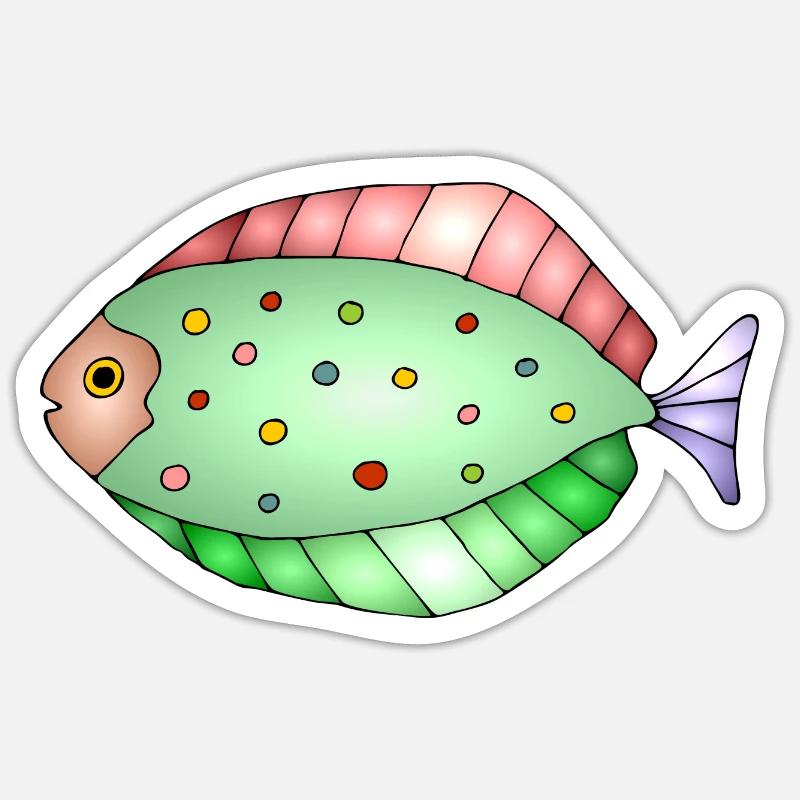 Fisch Sticker Größe S (10 x 10 cm)