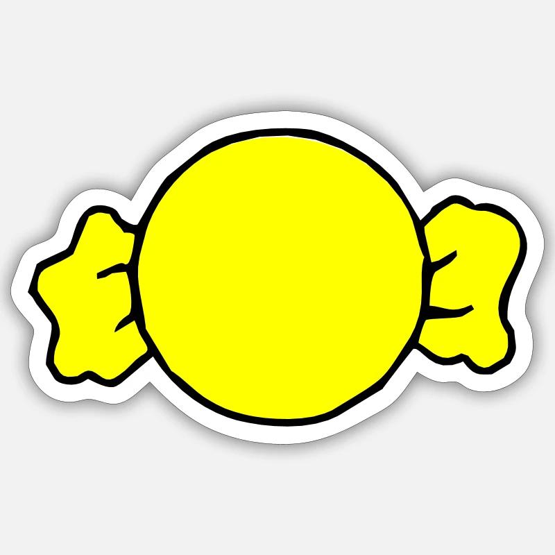 Bonbon - Sticker Größe S (10 x 10 cm) - Mattweiß