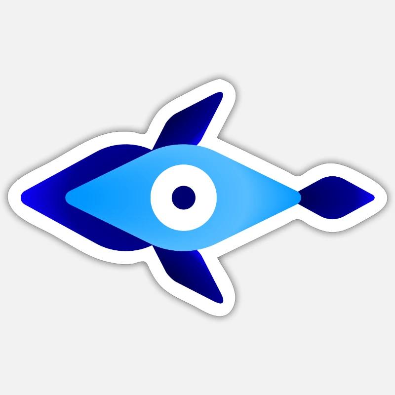 Nazar Fish Sticker size S (10 x 10 cm)