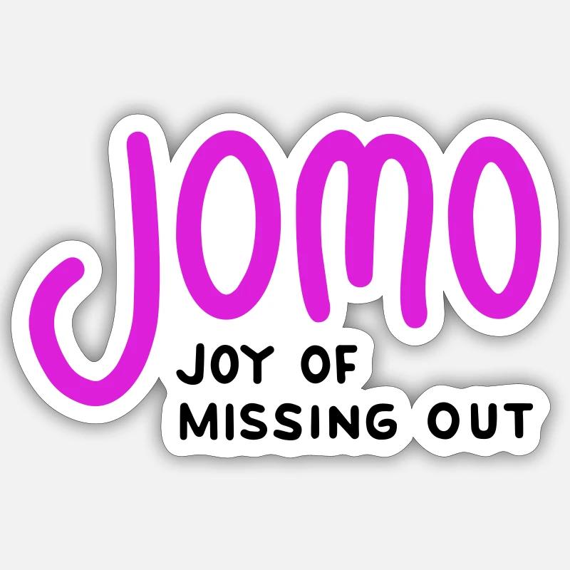 Jomo - Sticker size S (10 x 10 cm) - white matte