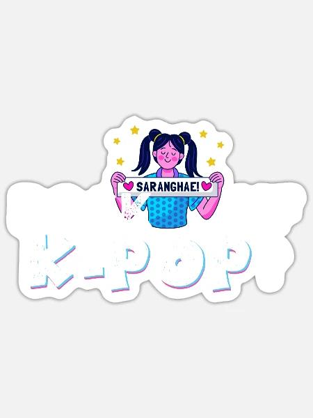 Bock auf K-Pop Koreanische Popmusik Kpop - Sticker Größe S (10 x 10 cm) - Mattweiß