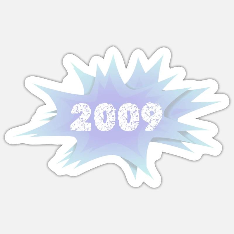 Speech bubble 2009 Sticker size S (10 x 10 cm)