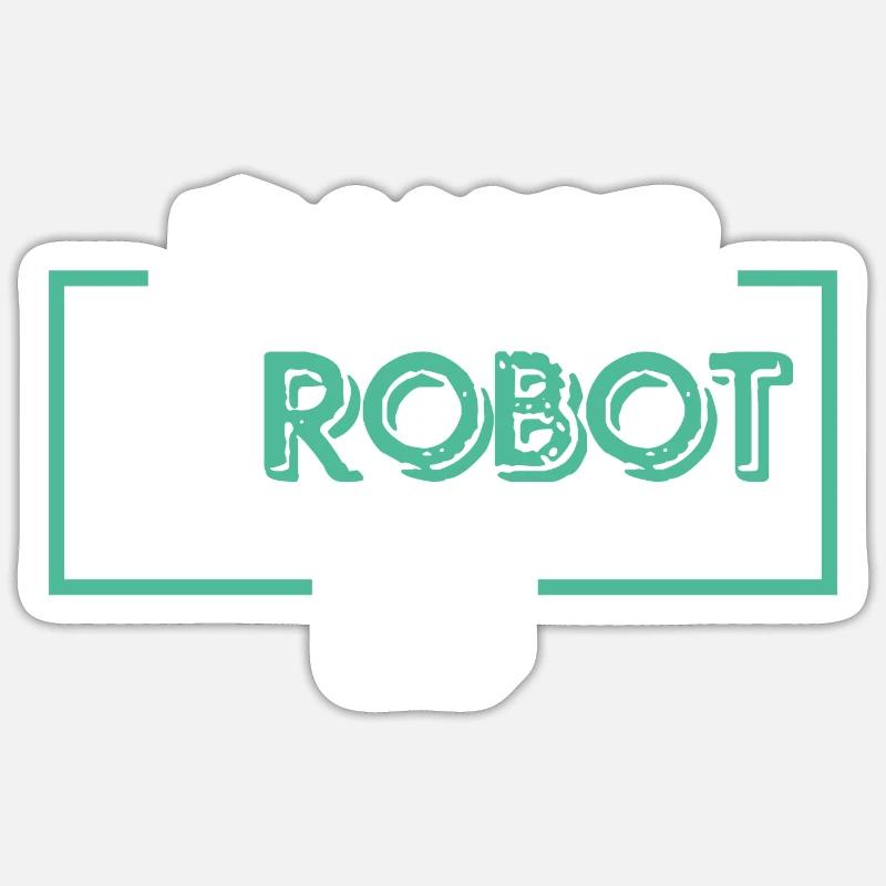 I'm Not a Robot - Sticker Größe S (10 x 10 cm) - Mattweiß