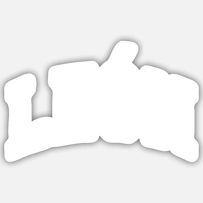 León - Sticker size S (10 x 10 cm) - white matte