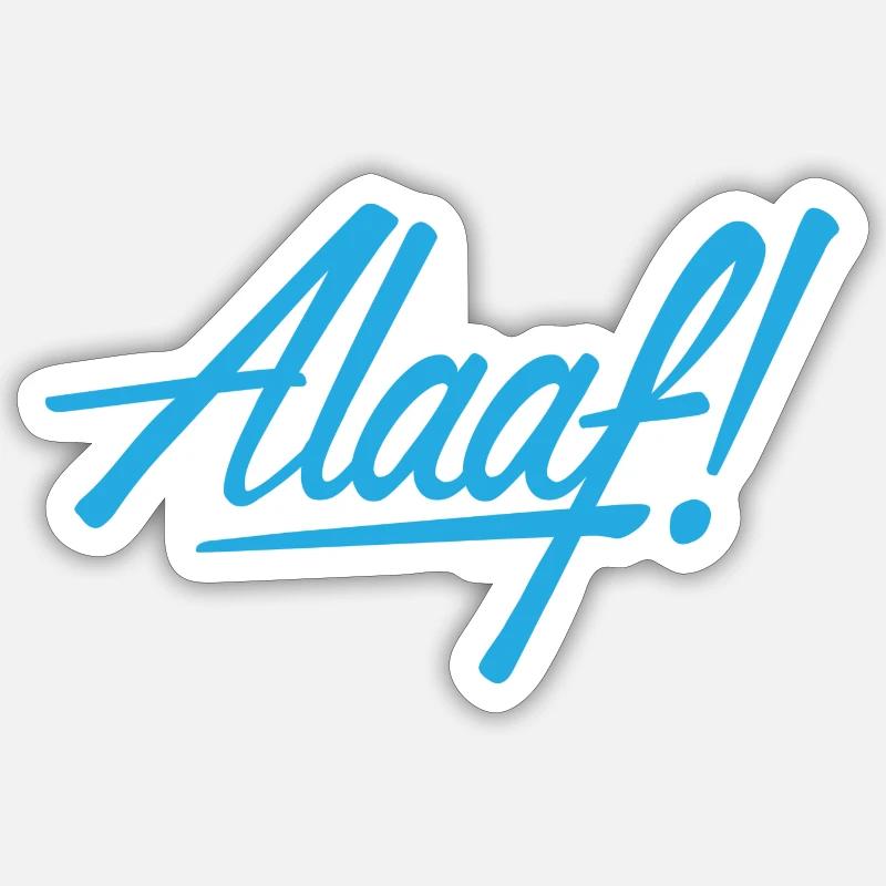 Alaaf! design blue Sticker size S (10 x 10 cm)