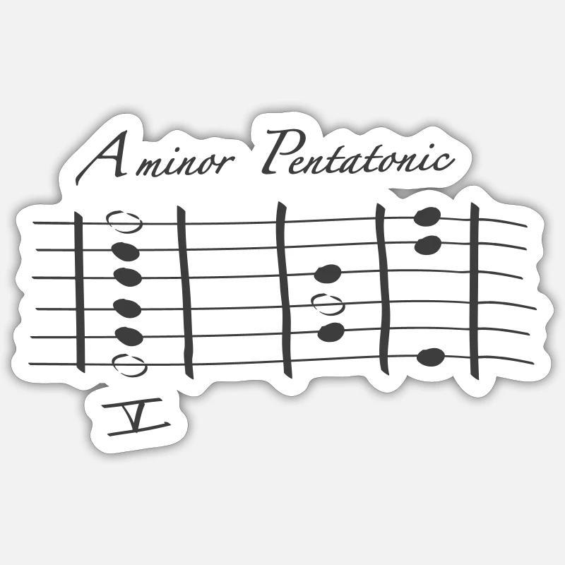 A minor Penta Sticker taille S (10 x 10 cm)