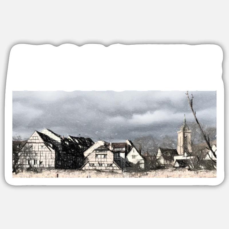 Alsastyle - Sticker size S (10 x 10 cm) - white matte