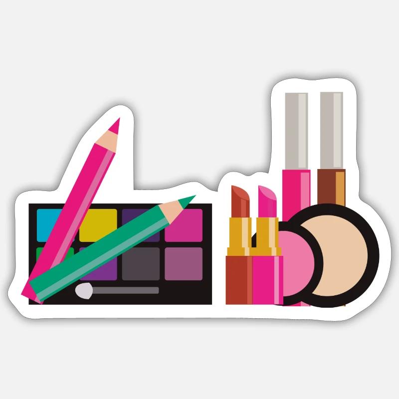 SCHMINKE - Sticker Größe S (10 x 10 cm) - Mattweiß