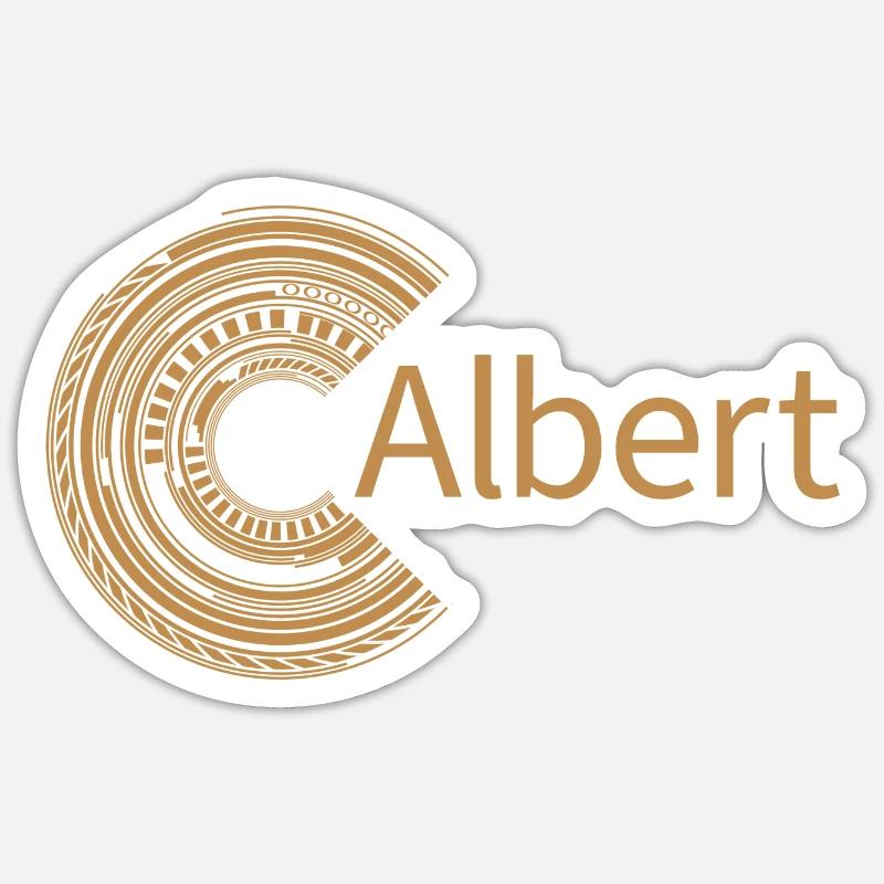For Abert - Sticker size S (10 x 10 cm) - white matte