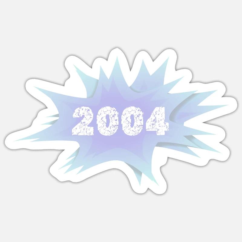 2004 - Sticker size S (10 x 10 cm) - white matte