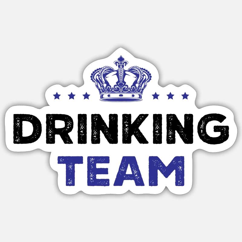 Équipe de consommation d’alcool Sticker taille S (10 x 10 cm)