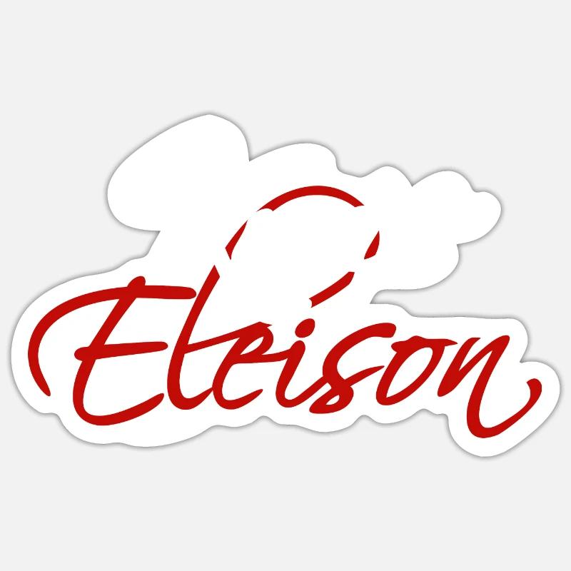 Kyrie Eleison (dunkel) - Sticker Größe S (10 x 10 cm) - Mattweiß