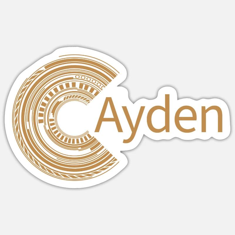 Pour Ayden - Sticker taille S (10 x 10 cm) - blanc mat