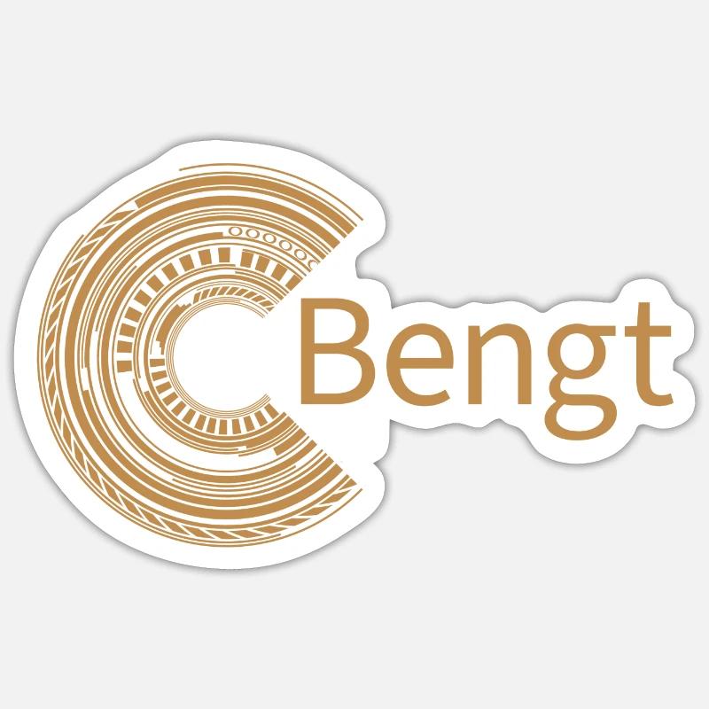 Pour Bengt - Sticker taille S (10 x 10 cm) - blanc mat