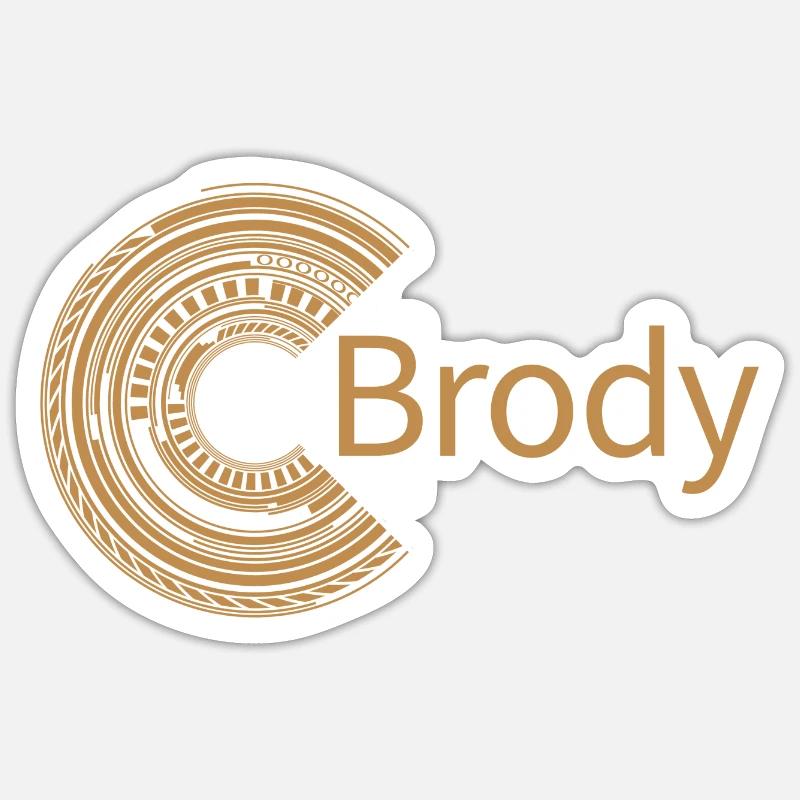 Für Brody - Sticker Größe S (10 x 10 cm) - Mattweiß