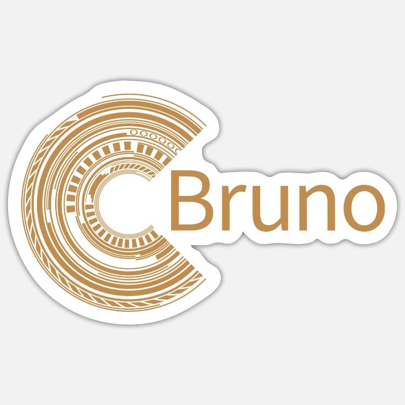 Für Bruno Sticker Größe S (10 x 10 cm)