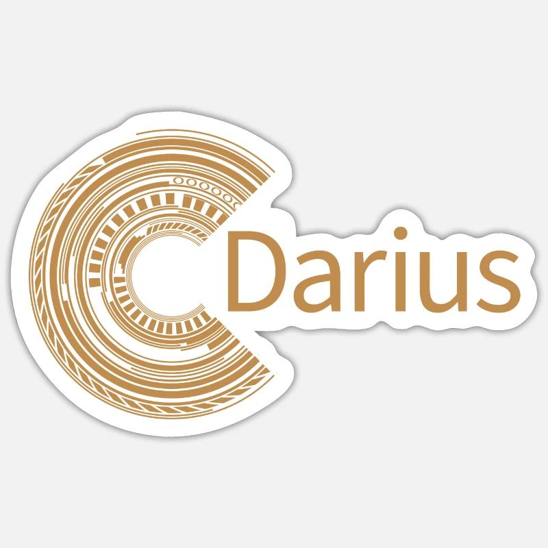 For Darius - Sticker size S (10 x 10 cm) - white matte