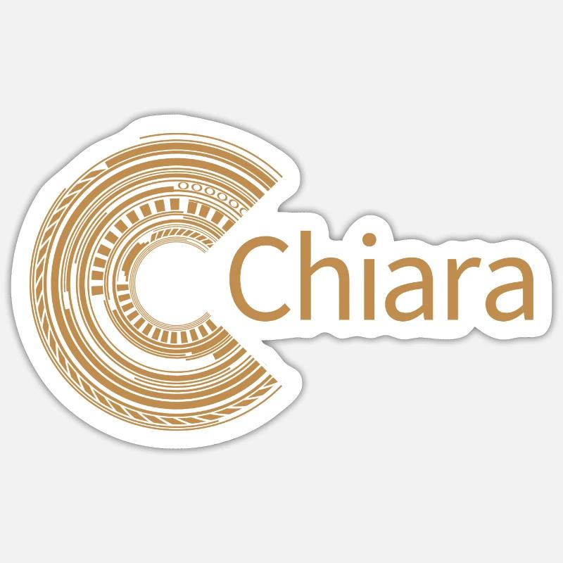 Per Chiara - Sticker formato S (10 x 10 cm) - bianco opaco