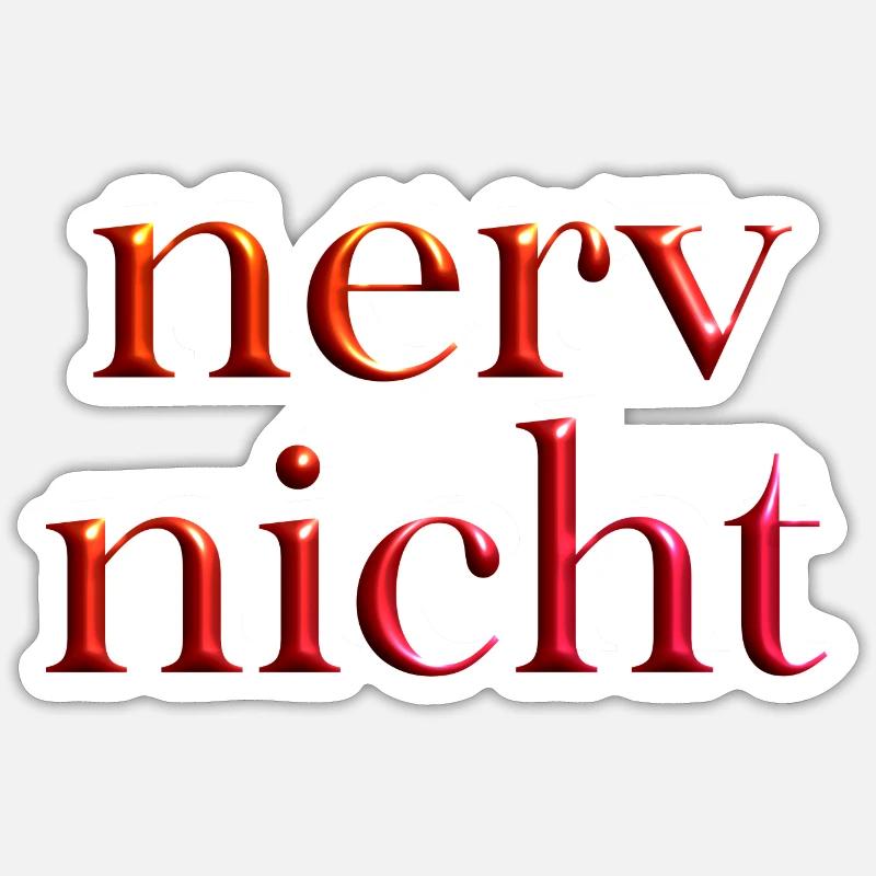 coole Sprüche 1 - Sticker Größe S (10 x 10 cm) - Mattweiß