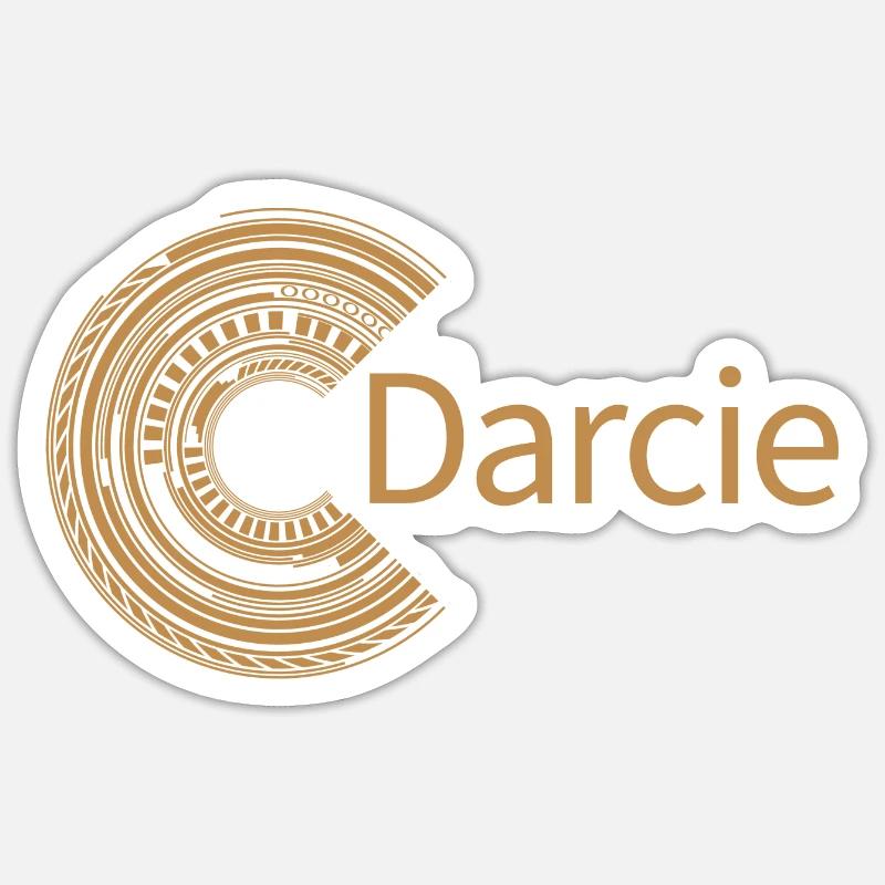 Pour Darcie - Sticker taille S (10 x 10 cm) - blanc mat