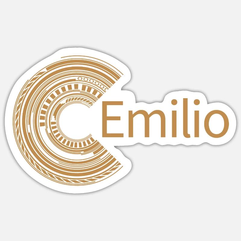 For Emilio - Sticker size S (10 x 10 cm) - white matte