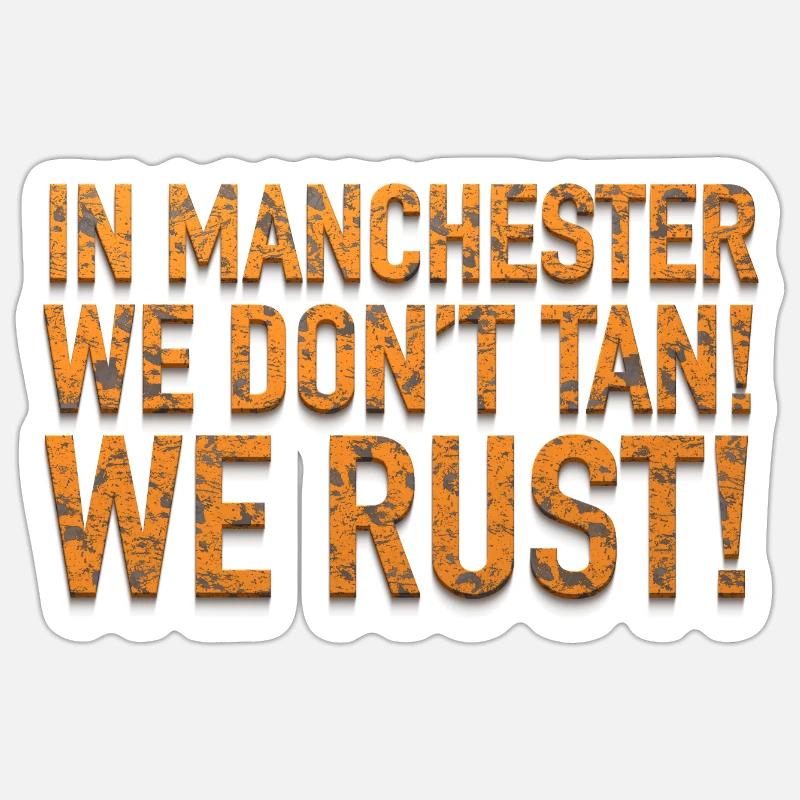 WE RUST! Sticker size S (10 x 10 cm)