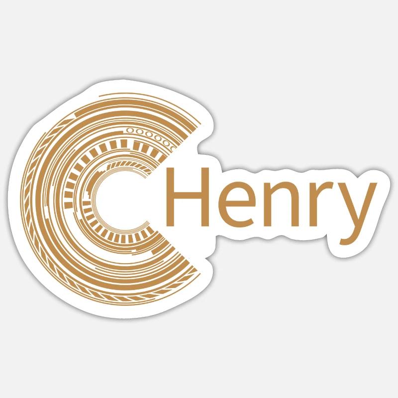 Pour Henry - Sticker taille S (10 x 10 cm) - blanc mat