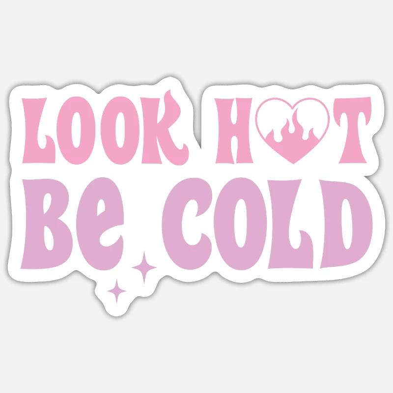 Look Hot be Cold Sticker taille S (10 x 10 cm)