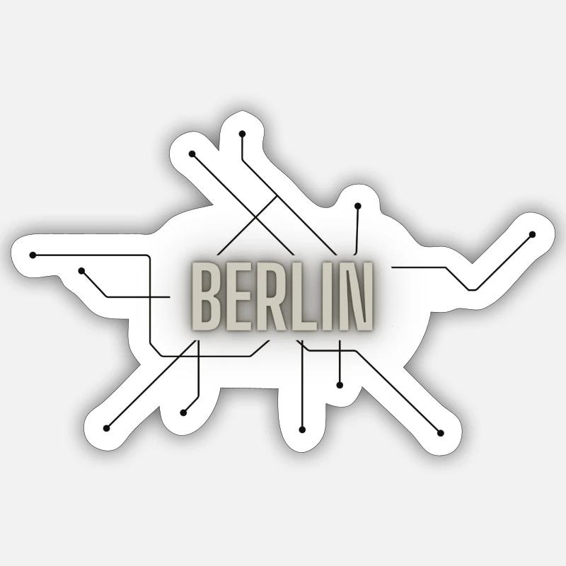 Berlin Underground Sticker Größe S (10 x 10 cm)