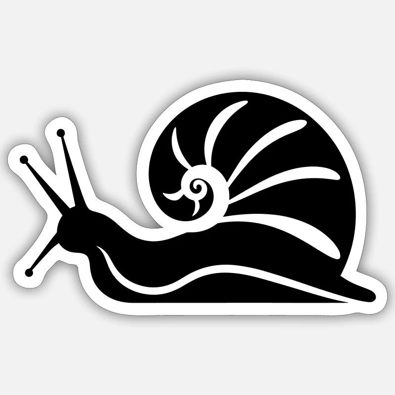 Escargot Sticker taille S (10 x 10 cm)