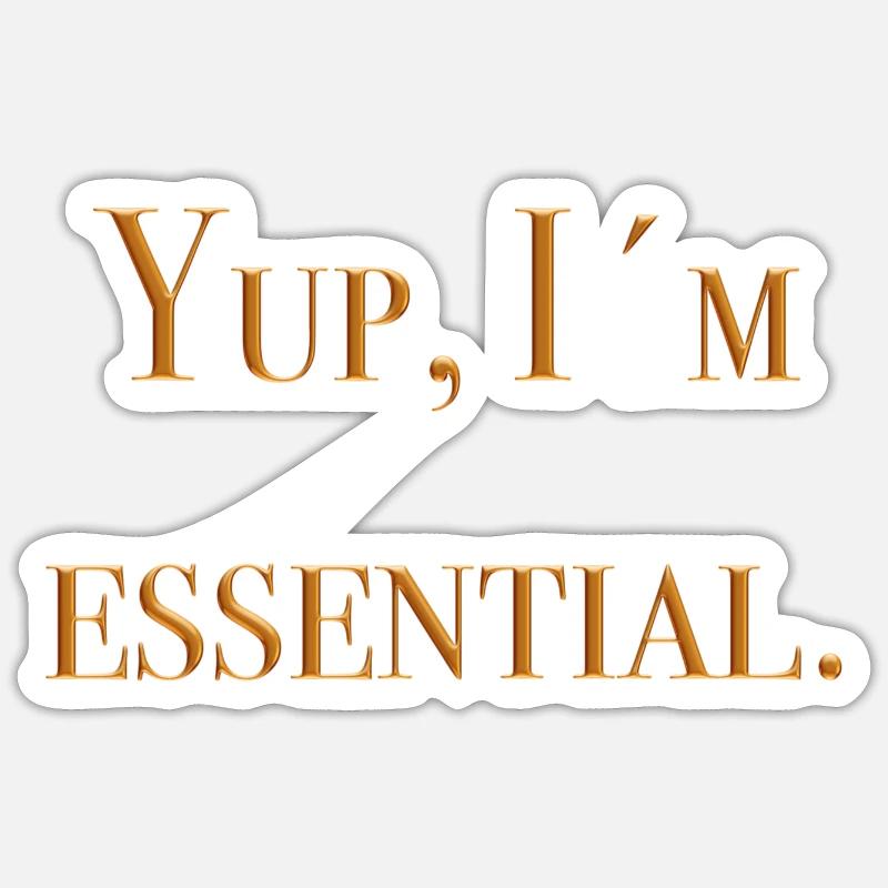 essential Sticker Größe S (10 x 10 cm)