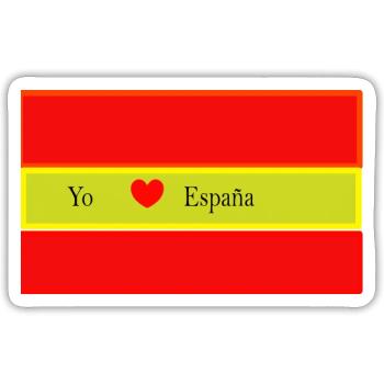 AMOUR DE LA NATION - Sticker taille S (10 x 10 cm) - blanc mat - Devant