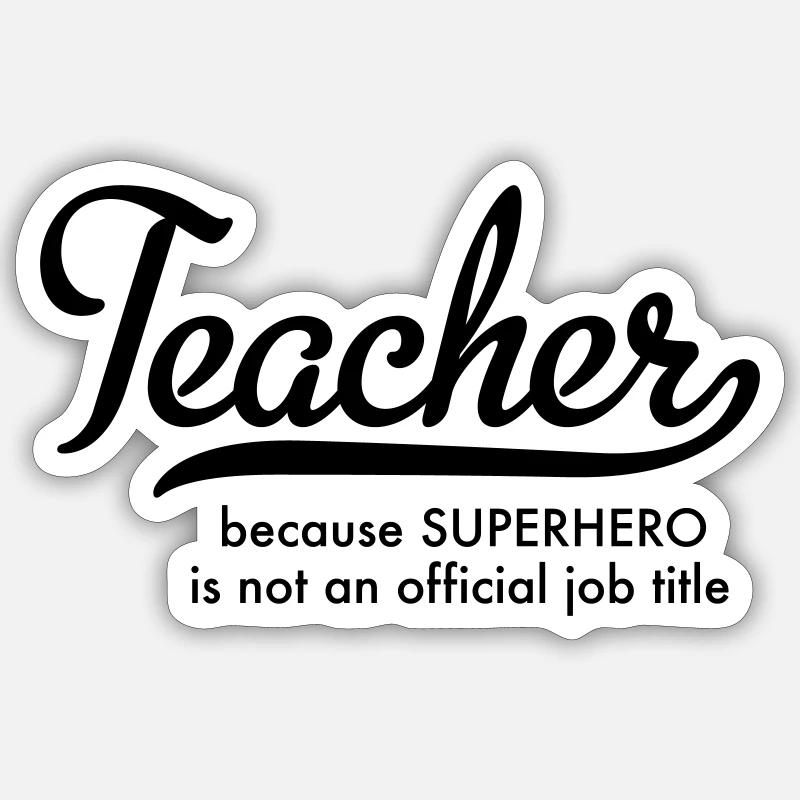 Enseignant Sticker taille S (10 x 10 cm)