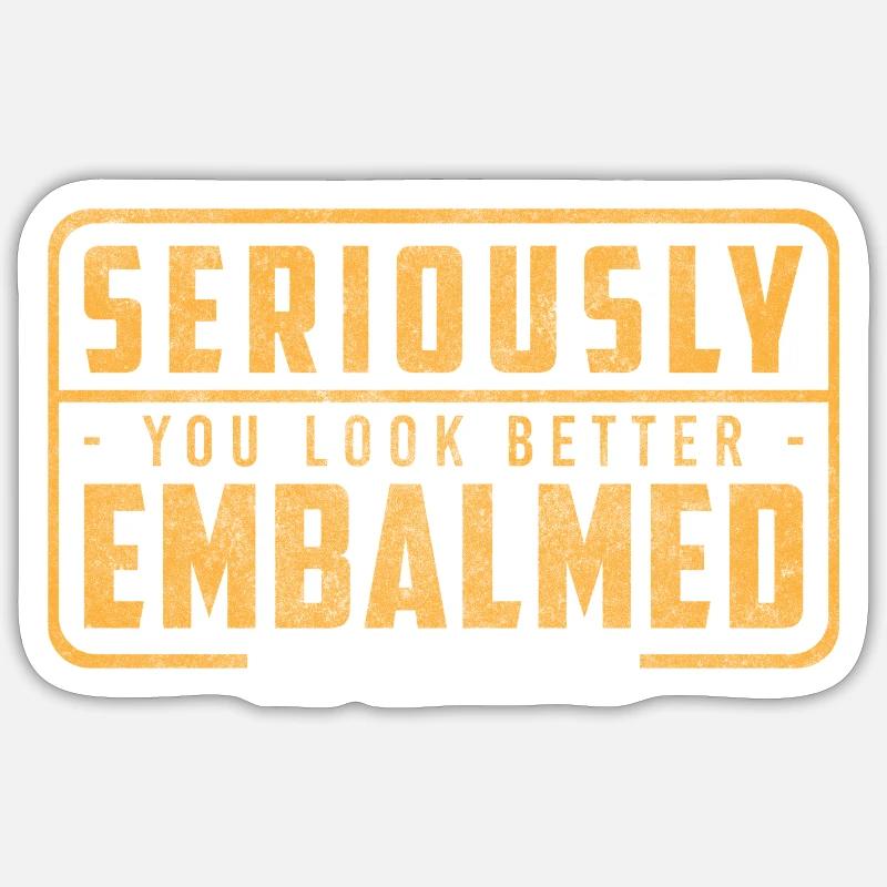 Gravedigger, funeral, coffin, mourning Sticker size S (10 x 10 cm)