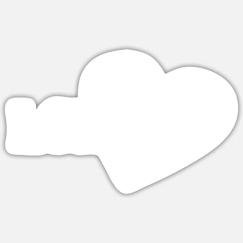 Gold Lorel - Sticker Größe S (10 x 10 cm) - Mattweiß