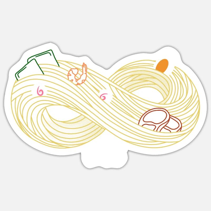 Infinity Pleasure - Sticker size S (10 x 10 cm) - white matte